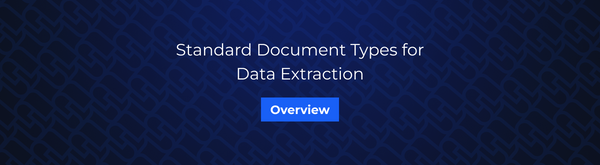 Synthetiq: Overview of Standard Document Types for Data Extraction